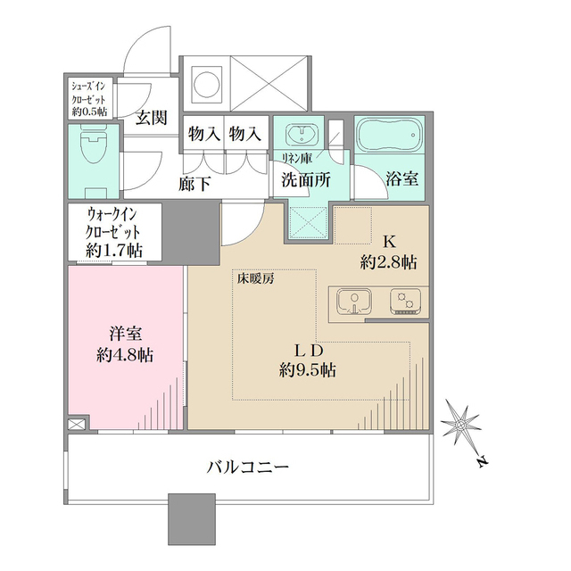 ザ・パークハウス西新宿タワー６０の間取図