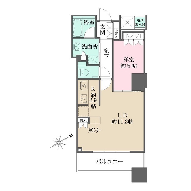 ザ・パークハウス西新宿タワー６０の間取図