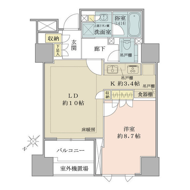 ザ・パークハウス千代田麹町の間取図