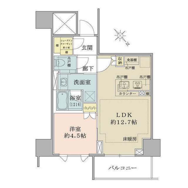 ザ・パークハウス千代田麹町の間取図