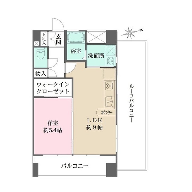 アビオン中野坂上Ａ棟の間取図
