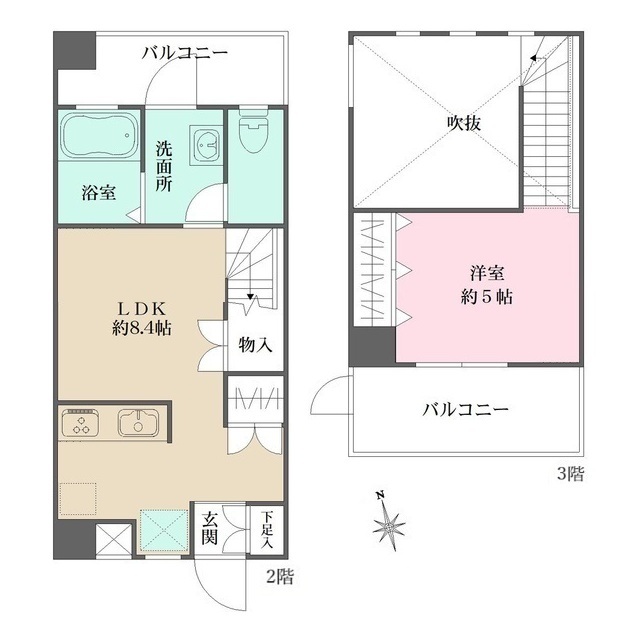 アビオン中野坂上Ａ棟の間取図