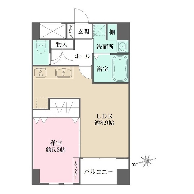 アビオン中野坂上Ａ棟の間取図