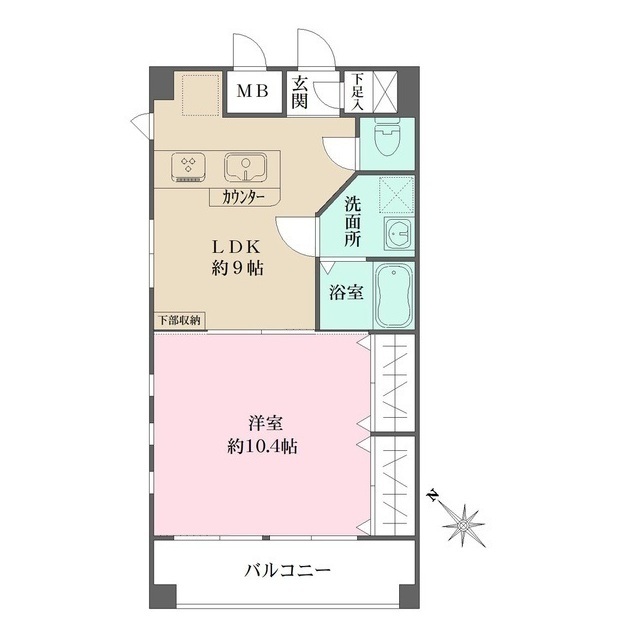 アビオン中野坂上B棟の間取図