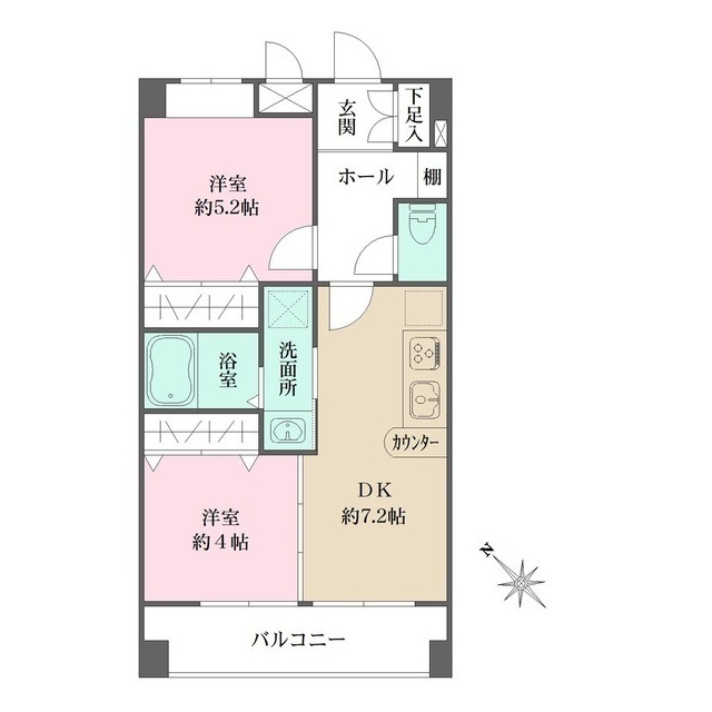 アビオン中野坂上B棟の間取図