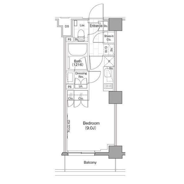 ザ・パークハビオ新宿の間取図