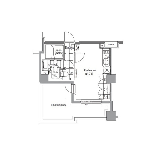 ザ・パークハビオ新宿の間取図