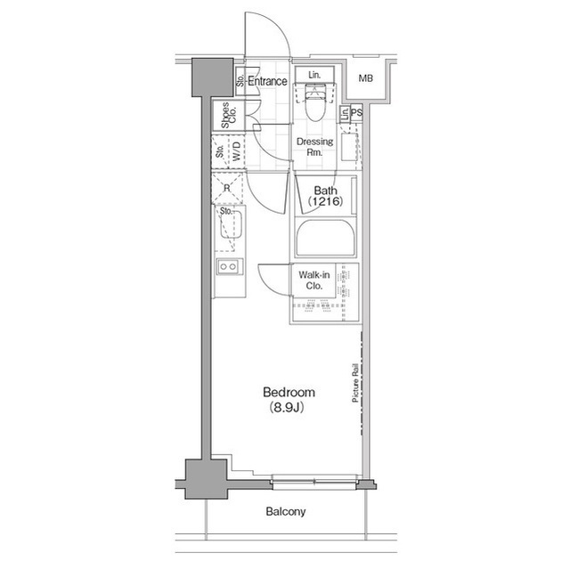 ザ・パークハビオ新宿の間取図