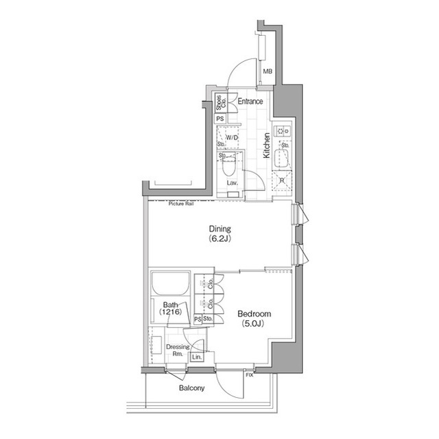 ザ・パークハビオ早稲田の間取図