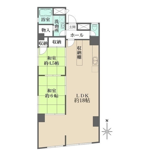 目白が丘マンションの間取図