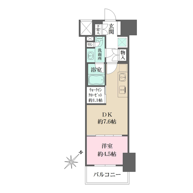 ザ・パークワンズ渋谷本町の間取図