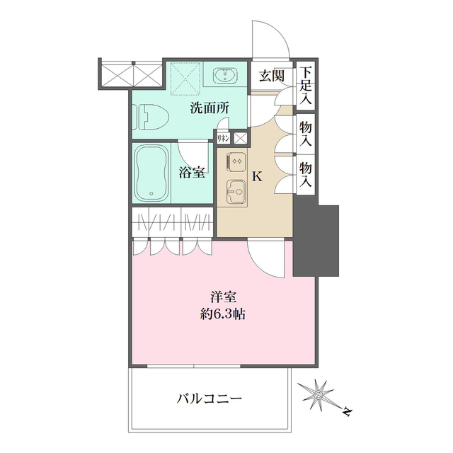 ザ・パークワンズ渋谷本町の間取図