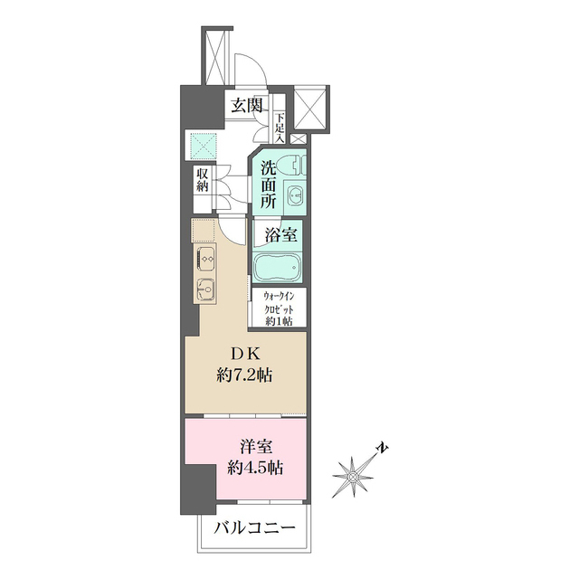 ザ・パークワンズ渋谷本町の間取図