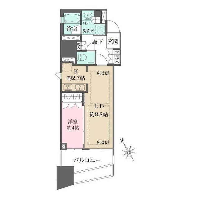 グランスイート千代田麹町の間取図