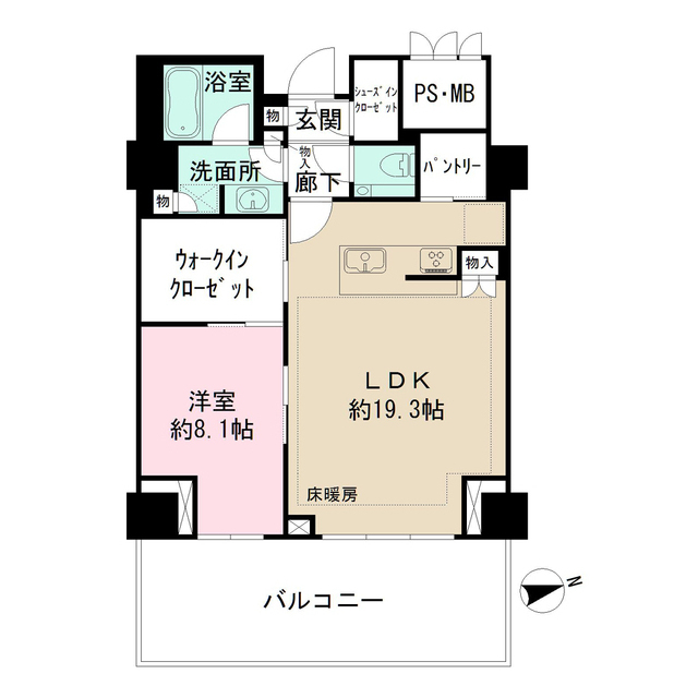 ザ・レジデンス四谷ガーデンの間取図