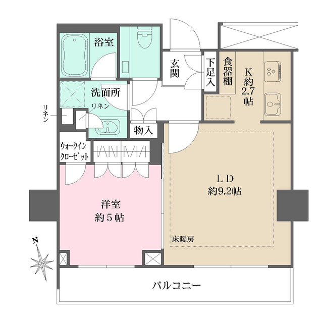 ザ・レジデンス四谷ガーデンの間取図