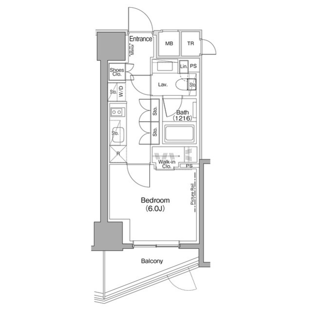 ザ・パークハビオ神楽坂の間取図