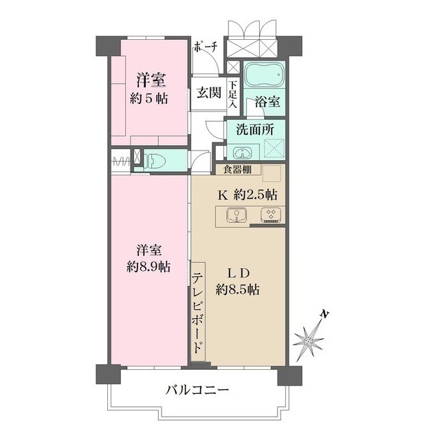 アーバンハイツ巣鴨Ａ棟の間取図