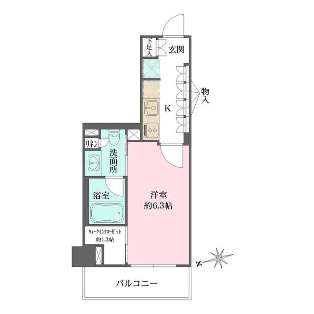 ザ・パークワンズ山吹神楽坂の間取図