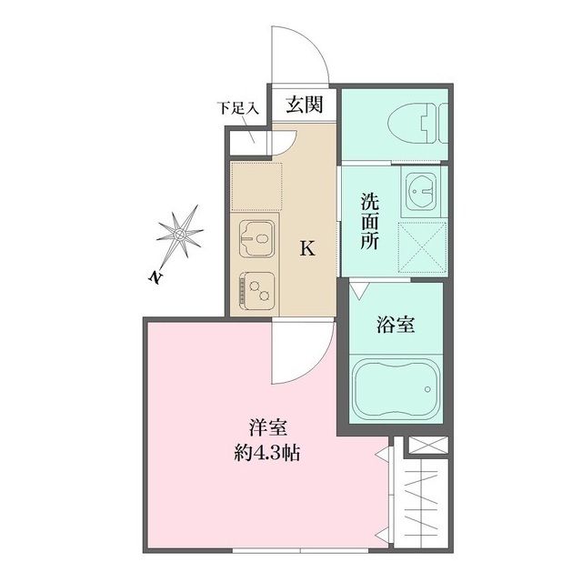 ソルナクレイシア方南町の間取図
