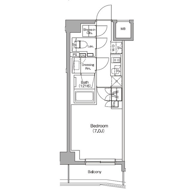 ザ・パークハビオ中野新橋の間取図