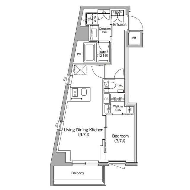 ザ・パークハビオ中野新橋の間取図