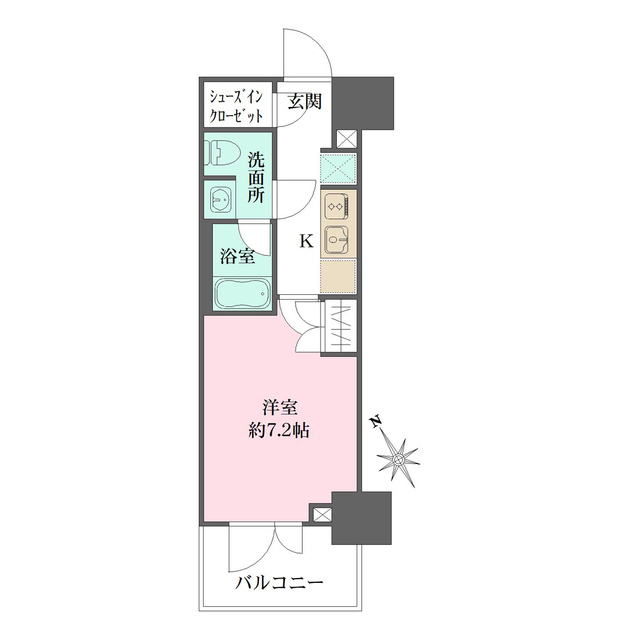 ルフォンプログレ四谷の間取図