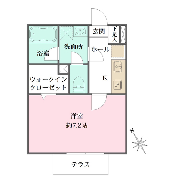 マンハイム　ノルデンの間取図