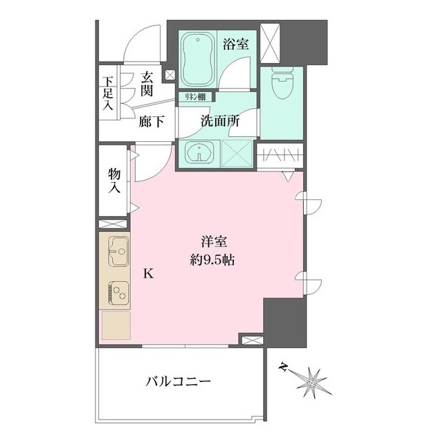 ダイナシティ王子の間取図