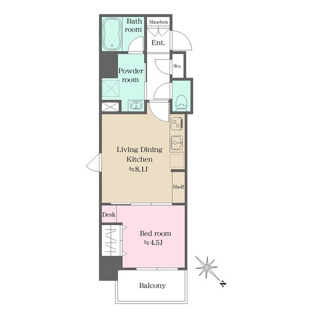 ウエリスアーバン大塚の間取図