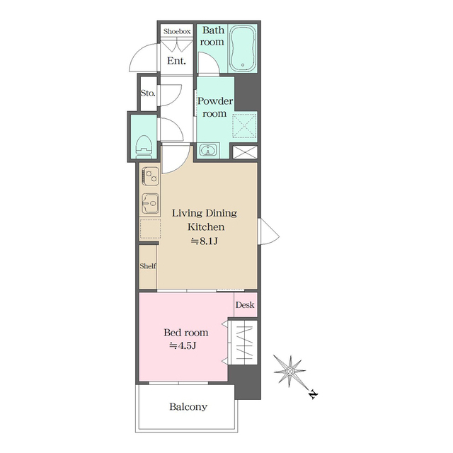 ウエリスアーバン大塚の間取図
