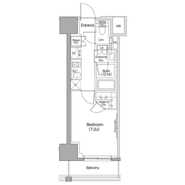 ザ・パークハビオ滝野川の間取図