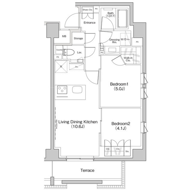 ザ・パークハビオ下北沢の間取図