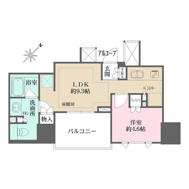 プラウド渋谷本町の間取図