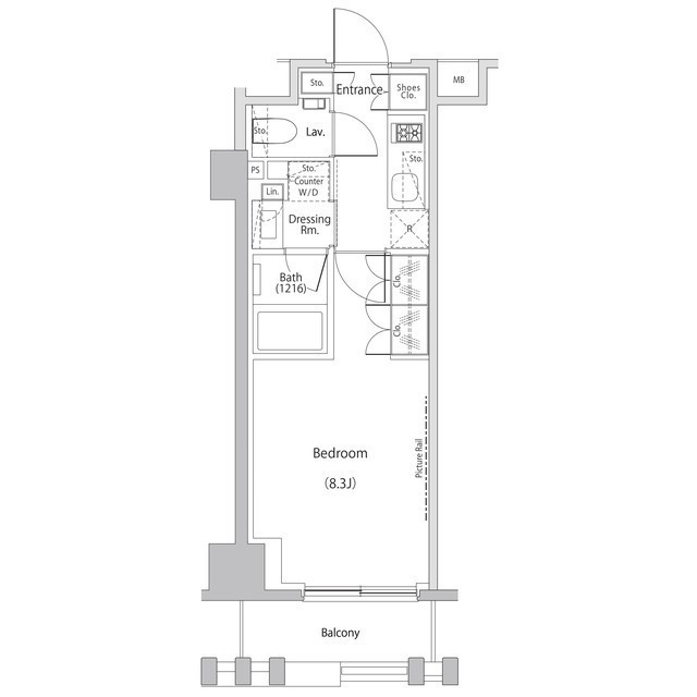 ザ・パークハビオ文京江戸川橋の間取図