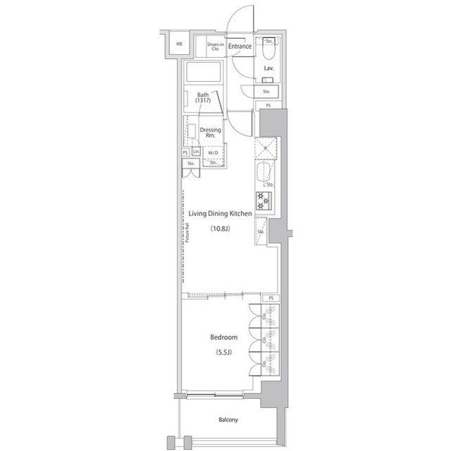 ザ・パークハビオ文京江戸川橋の間取図