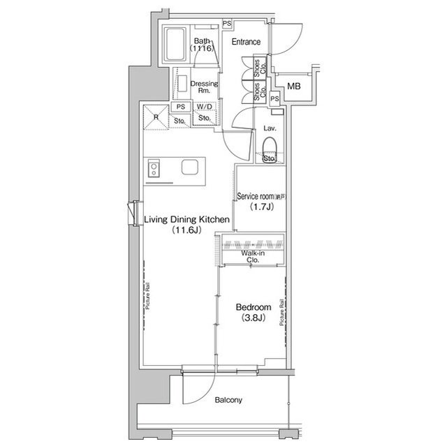 ザ・パークハビオ上北沢の間取図