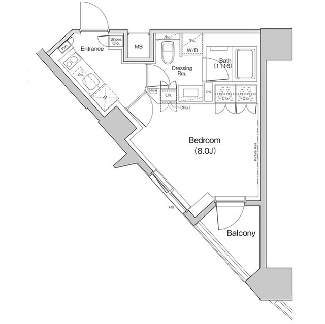 ザ・パークハビオ中野富士見町ガーデンの間取図