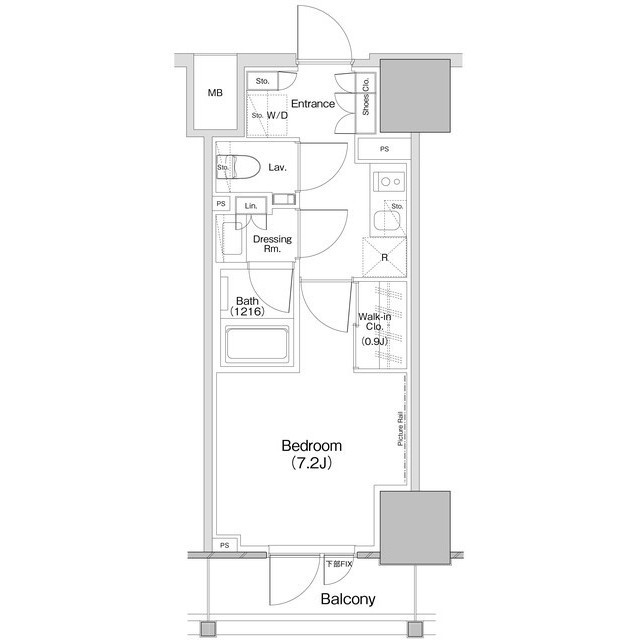 ザ・パークハビオ板橋区役所前の間取図
