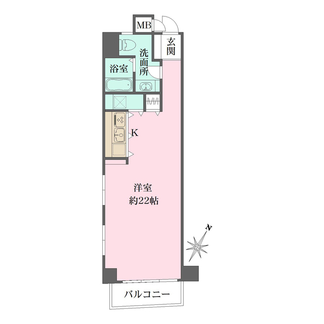 グレンパーク神楽坂の間取図