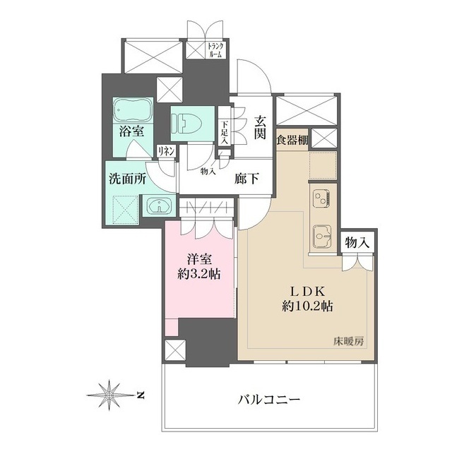 Ｂｒｉｌｌｉａ　Ｔｏｗｅｒ池袋Ｗｅｓｔの間取図