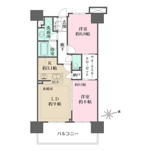 ザ・パークハウス川口の間取図