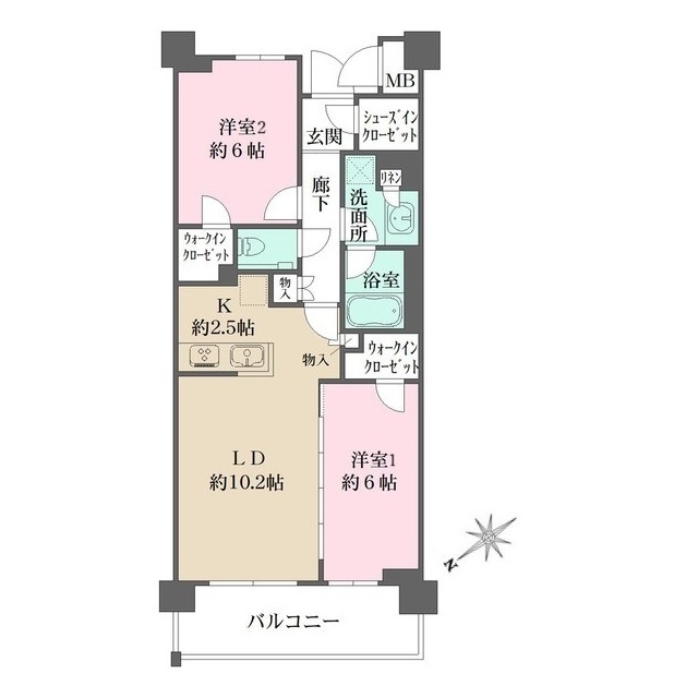 ＰａｒｋＧｒａｃｅ荻窪の間取図