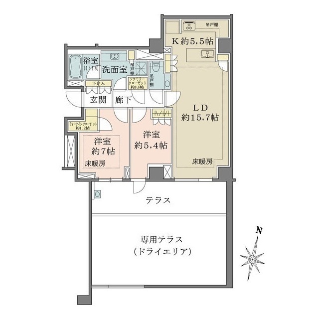 ザ・パークハウス千代田六番町の間取図