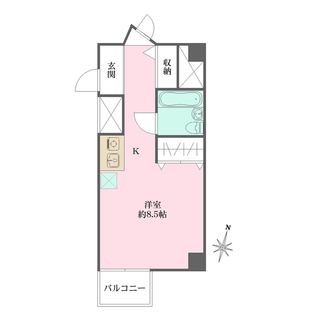 サイプレス北新宿の間取図