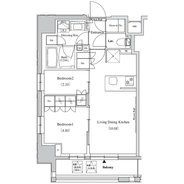 ザ・パークハビオ蕨の間取図