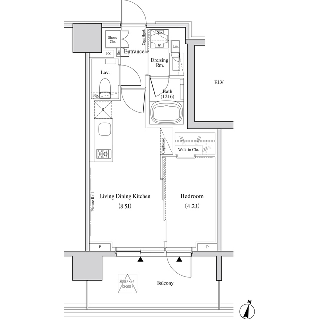 ザ・パークハビオ代々木の間取図