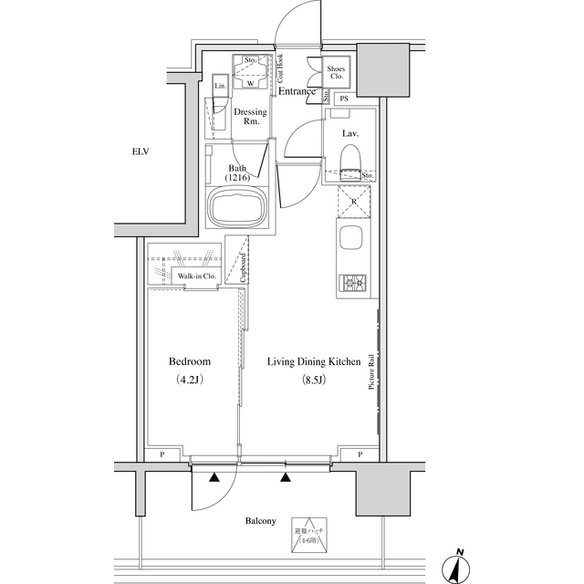 ザ・パークハビオ代々木の間取図