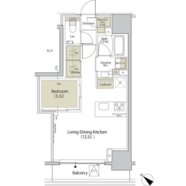 ザ・パークハビオ江古田の間取図