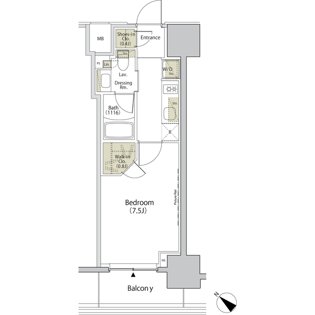 ザ・パークハビオ江古田の間取図